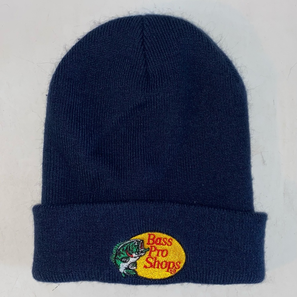 Bass Pro Shops Logo Beanie Hat Navy